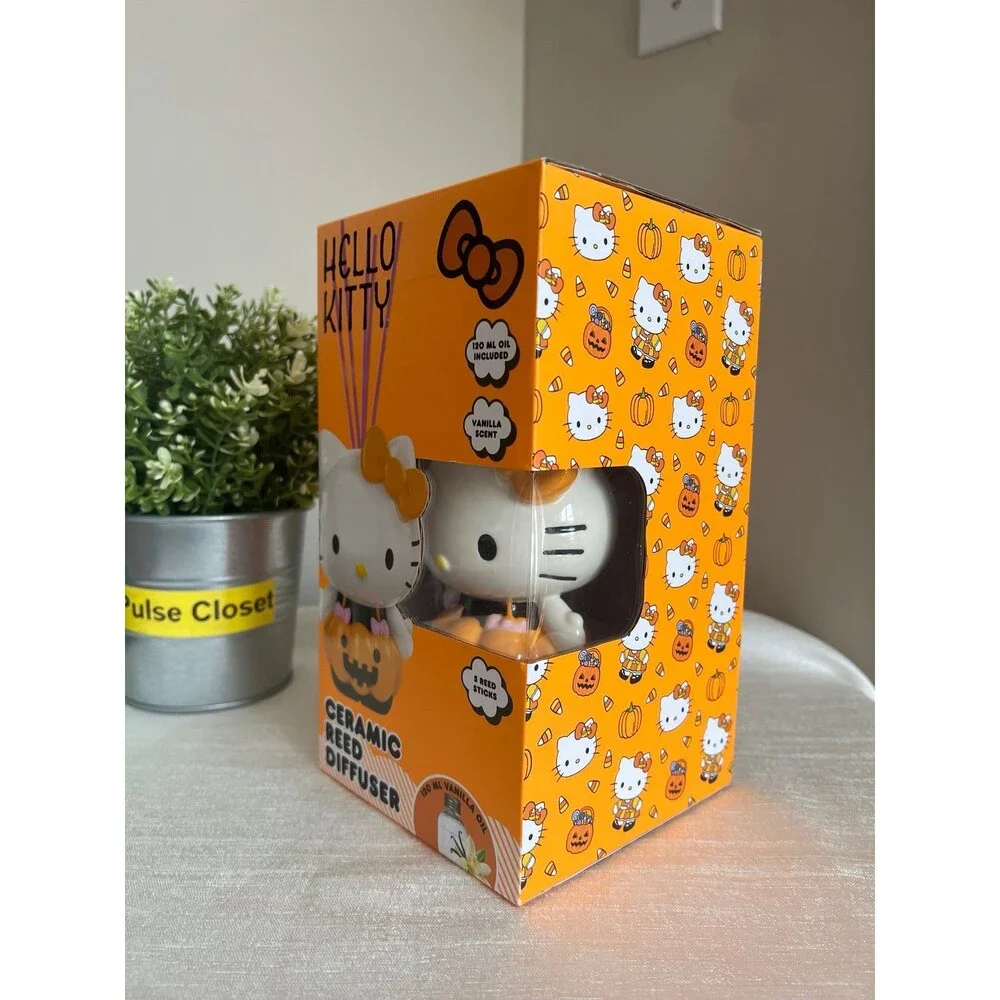 Sanrio Hello Kitty Pumpkin Ceramic Reed Diffuser – Vanilla Scent